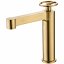 Grifo lavabo monomando Olimpo oro cepillado de Imex